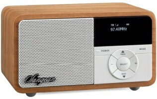 Sangean DDR-7X Tabletop Radio Rechargeable DAB+ with Bluetooth Light Wood