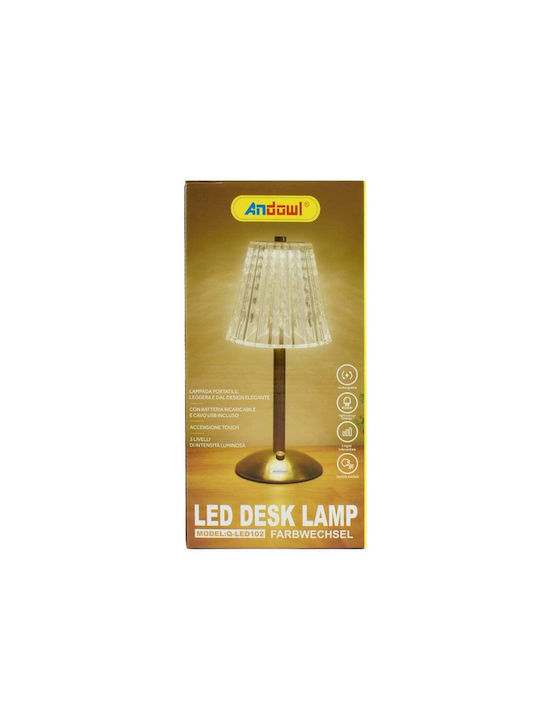 Andowl Διακοσμητικό Φωτιστικό LED Θερμό Λευκό 13x29εκ.