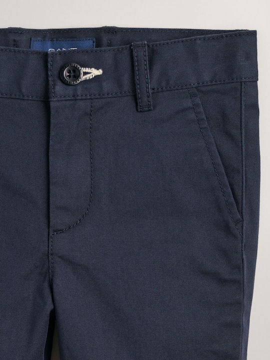 Gant Boys Fabric Chino Trouser Navy Blue