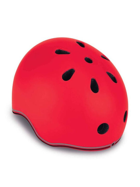 Globber Go Up Lights Kids' Helmet for City Bike Red with LED Light