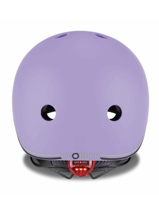 Globber Go Up Lights Детска каска за велосипед / скутер Скутер / Велосипед Лилав с вградена LED светлина