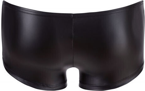 Nek Nek Boxeri Sexy pentru bărbați Pantaloni cu pungă lucioasă Black