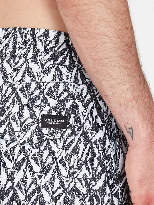 Trunk 17 Men's Swimwear Shorts White with Patterns