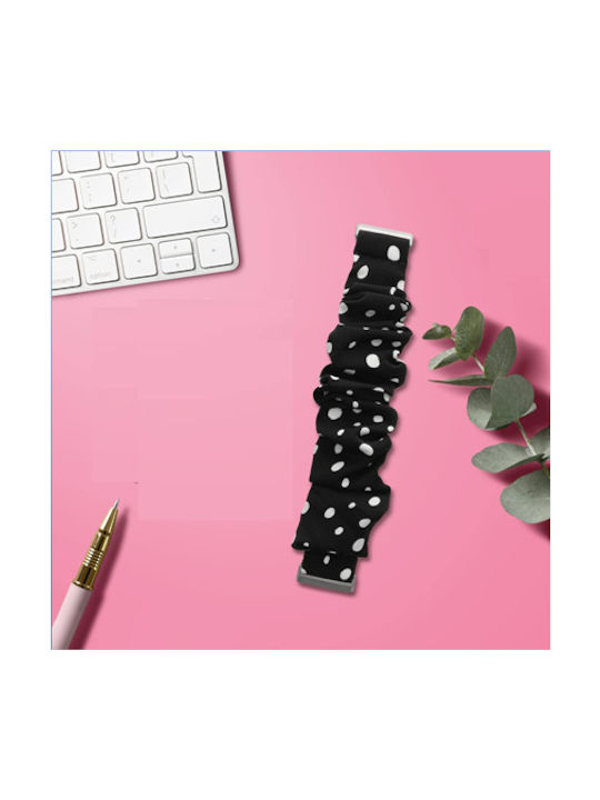 KWmobile Scrunchie Λουράκι Black / White (Fitbit Versa 4 / Sense 2 / Versa 3) KWmobile Scrunchie Λουράκι Black / White (Fitbit Versa 4 / Sense 2 / Versa 3)