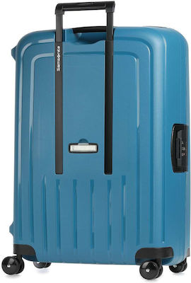 Samsonite S'Cure Spinner 69cm Black Mittlerer Reisekoffer Hartschalen Petrol Blau mit 4 Räder Höhe 69cm