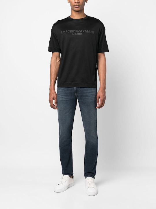 Pantaloni Jeans pentru Bărbați Elastic cu Croială Slim Albastru marin