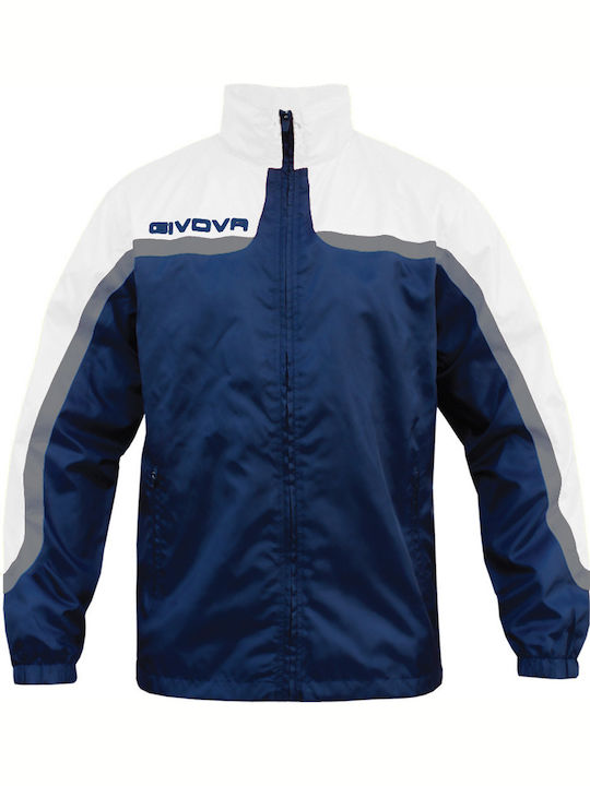 Givova RJ006 Men's Jacket Windproof Navy / White