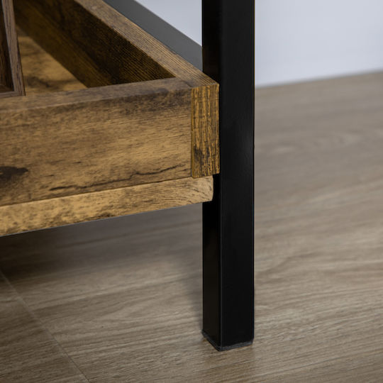 Bibliothek Industrial Style Braun 48x30x155cm