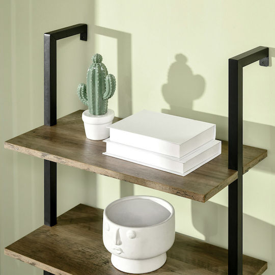 Βιβλιοθήκη Ladder Καφέ 60x30x184.5εκ.