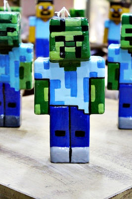 Easter Candle Minecraft 21pcs Blue Blue/Green