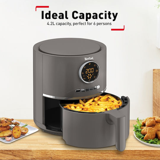 Tefal Ultra Fry Digital EY111 Friteuză cu aer 4.2lt Gri