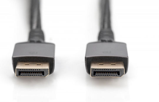 Digitus Cable DisplayPort male - DisplayPort male 3m Μαύρο (DB-340201-030-S)