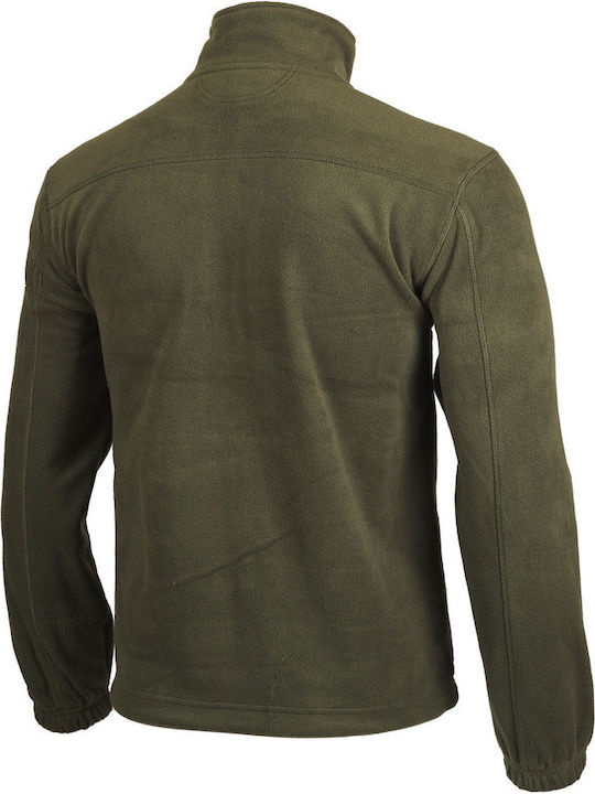 Woodland Polar Hunting Cardigan Fleece Khaki