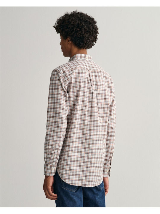 Gant Men's Shirt Long Sleeve Checked Multicolour