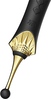 Zalo Bess 2 Clitoral Vibrator Clitoral Vibrator 22cm Obsidian Black
