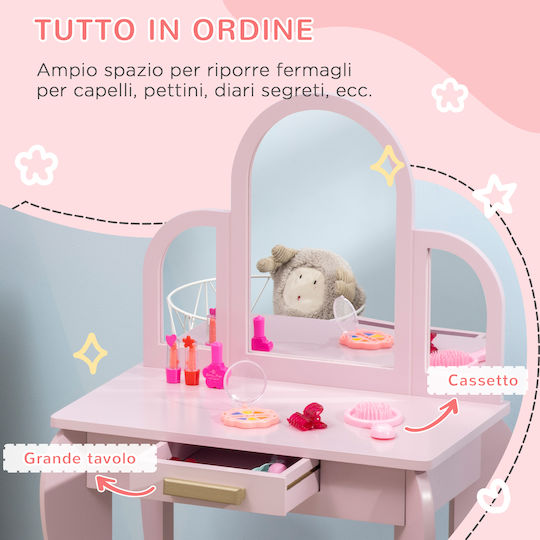 HomCom Toaletă de Frumusețe pentru Copii