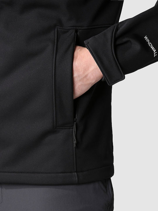Diablo Men's Winter Softshell Jacket Waterproof and Windproof Black