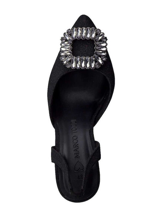 Pumps mit Chunky hohem Absatz Schwarz