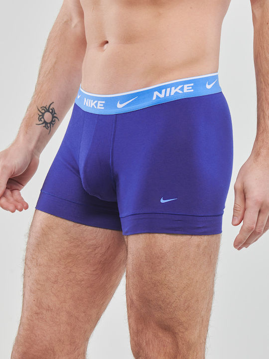 Nike Ανδρικά Μποξεράκια Μπλε 3Pack