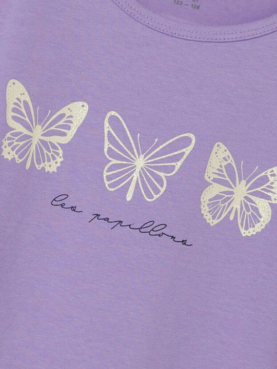 Name It Kids' Pajamas Summer Cotton Lilac