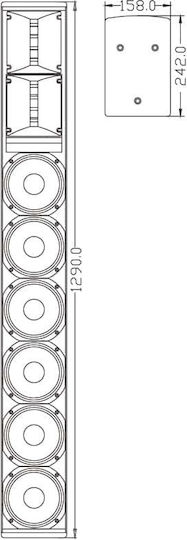 GloboStar 98027 Passive Pair PA Speakers 480W with Woofer 6" 24.2x12.9x15.8cm.
