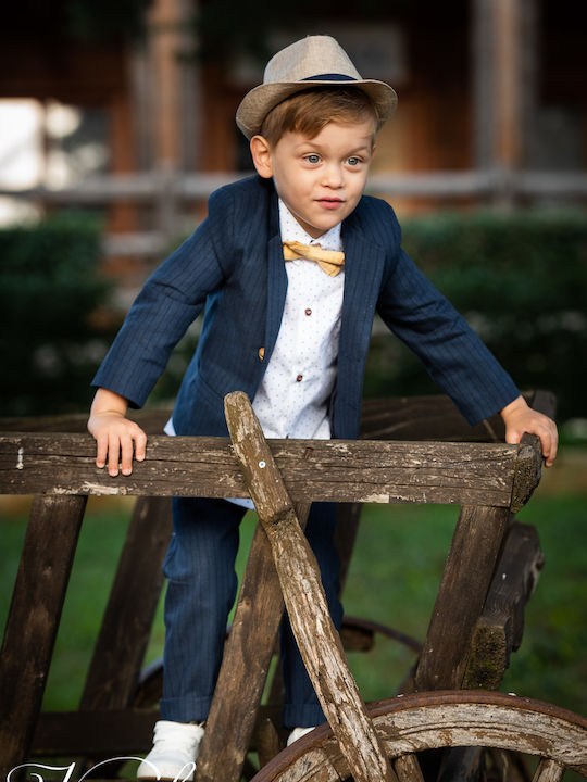 Vinte li Βαπτιστικό Κοστούμι με Σακάκι για Αγόρι 5τμχ