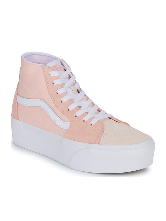 Sk8-Hi Tapered Stackform Γυναικεία Flatforms Μποτάκια Ροζ