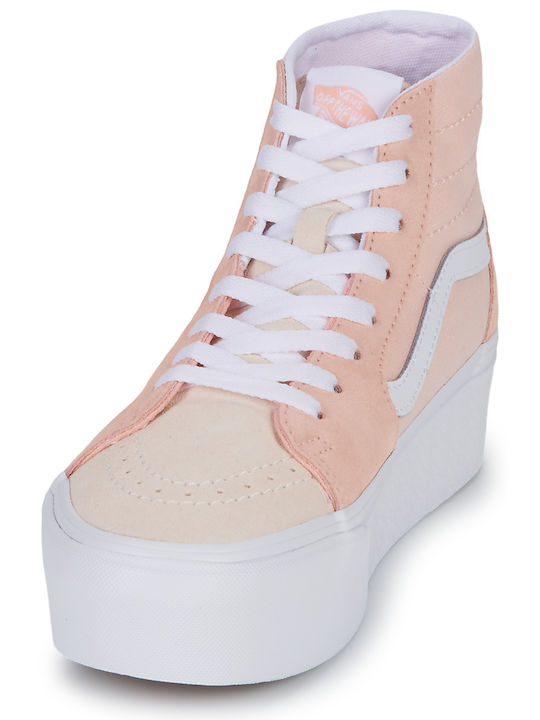 Sk8-Hi Tapered Stackform Γυναικεία Flatforms Μποτάκια Ροζ