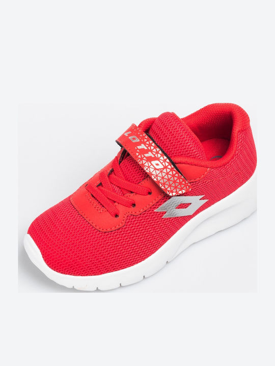 Megabreeze Ii Cl Sl Kids Sports Shoes Running with Hoop & Loop Closure Red