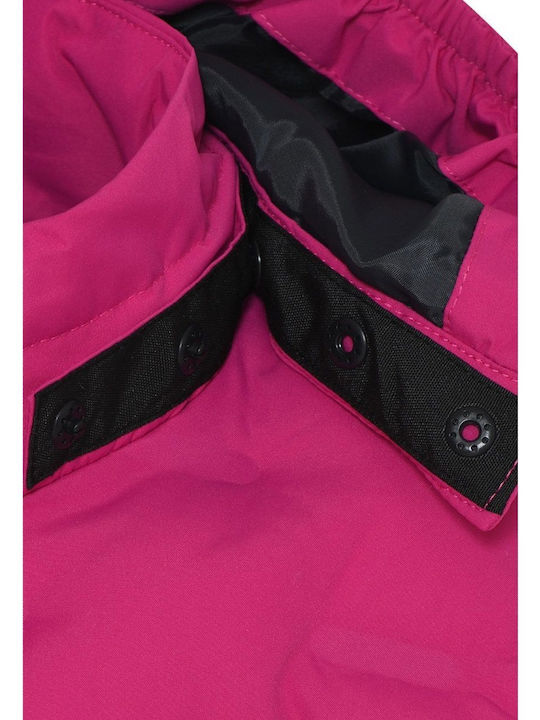 Kids' Quilted Jacket Short with Hood Fuchsia