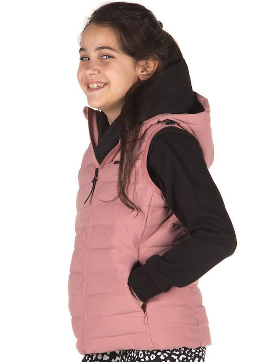 Kinder Freizeitjacke Ärmellos Kurz Rosa