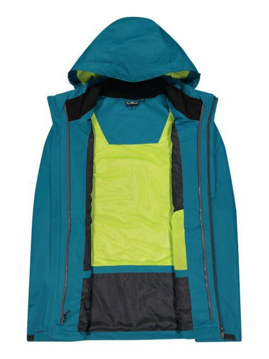 3 in 1 Men's Winter Jacket Waterproof and Windproof Blue