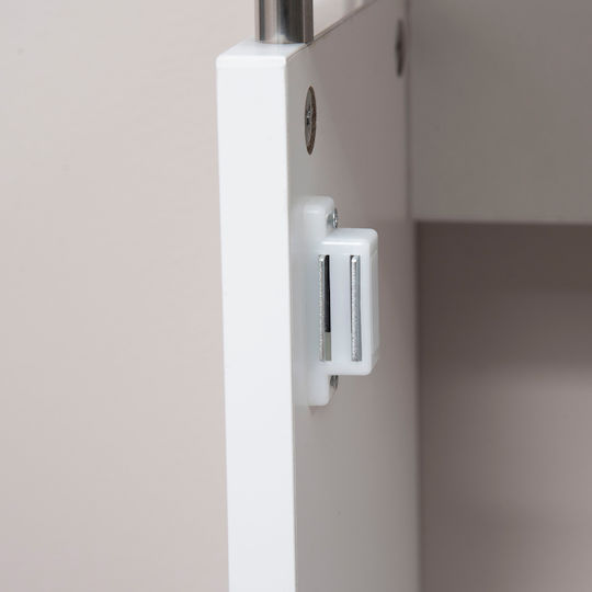 HomCom MDF Radiator Cover White 90x18x84cm