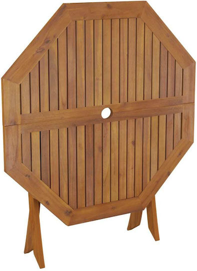 Masă Pentru Spații Exterioare Mici Din Salcâm Pliabil 90x90x75cm