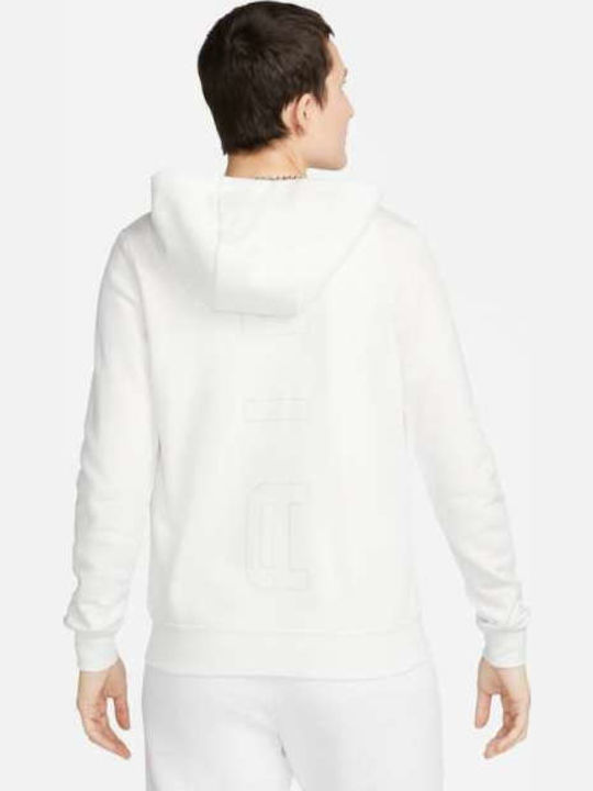 Nike Air Ζακέτα Λευκή με Κουκούλα
