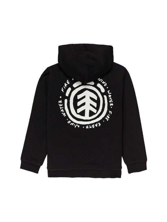 Element Boys Hooded Sweatshirt with Zipper Black