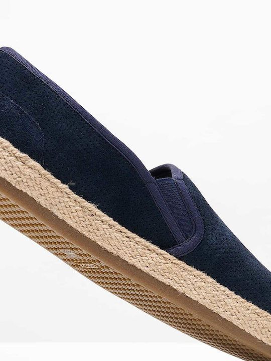 Pantelleria Suede Men's Espadrilles in Blue Color
