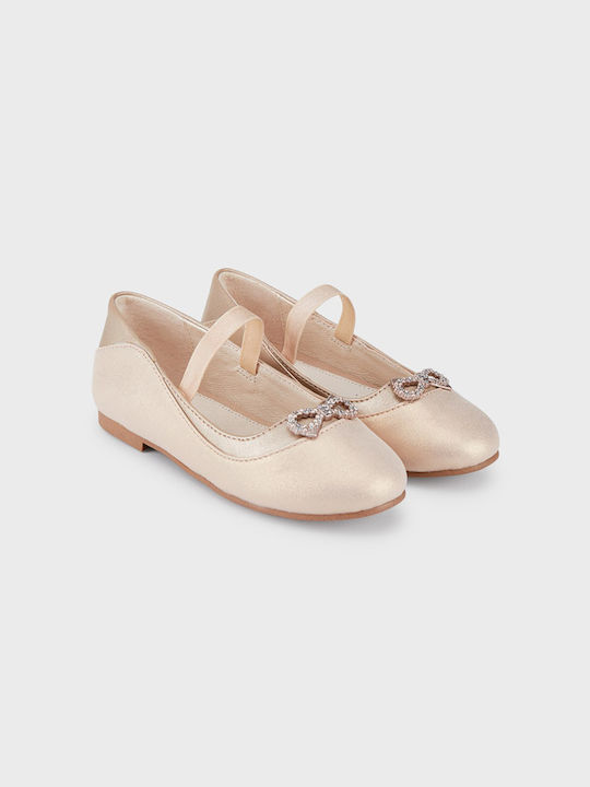 Mayoral Kids Leather Ballerinas with Elastic Strap G