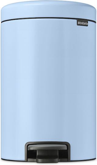Brabantia NewIcon Coș de Gunoi din Oțel Inoxidabil cu Pedală Dreamy Blue 12lt 1buc Brabantia NewIcon Coș de Gunoi din Oțel Inoxidabil cu Pedală Dreamy Blue 12lt 1buc