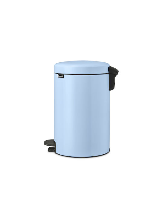 Brabantia Waste Bin NewIcon Pedal from Inox Steel with Pedal Dreamy Blue 12L