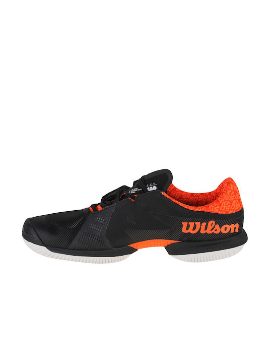Wilson Kaos Swift 1.5 Ανδρικά Παπούτσια Τένις για Χωμάτινα Γήπεδα Μαύρα