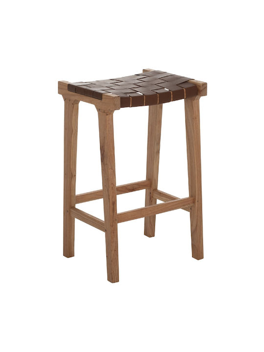 Stool Bar Wooden Natural 40x35x65cm