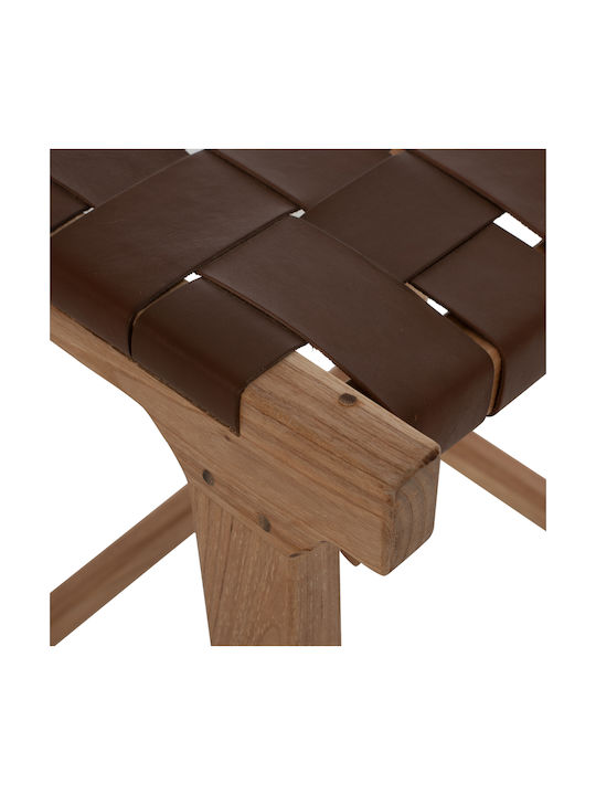 Stool Bar Wooden Natural 40x35x65cm