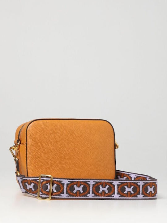 Coccinelle Leather Women's Bag Crossbody Orange