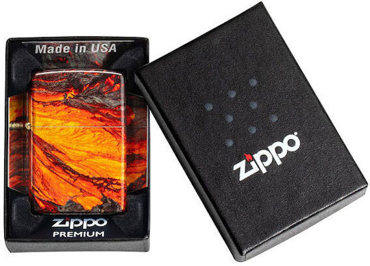 Zippo Brichetă Flacără Rezistent la vânt Lava Flow Design