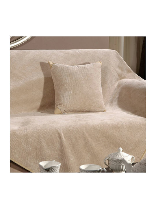 Beauty Home Art 8116 Chic Ριχτάρι Πολυθρόνας 170x180εκ. Μπεζ