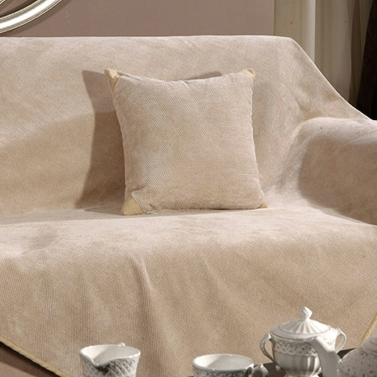 Beauty Home Art 8116 Chic Cuvertură Pentru Canapea 2 Locuri 180x250cm Bej