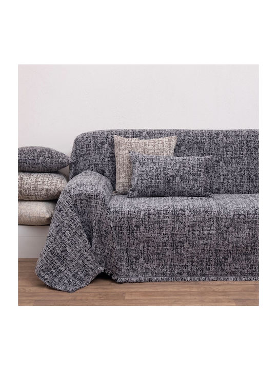 Anna Riska 1445 Ριχτάρι Διθέσιου Καναπέ Chenille 180x240εκ. Anthracite 428091