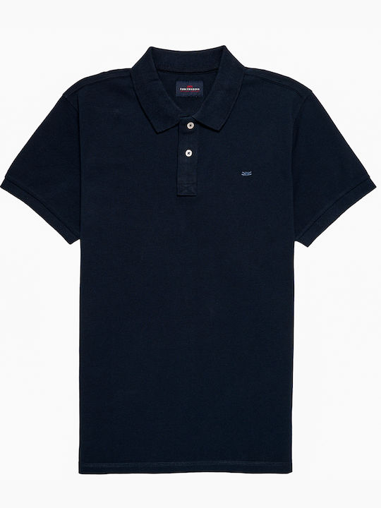 FBM007-00111 Polo Short Sleeve Blouse Navy Blue