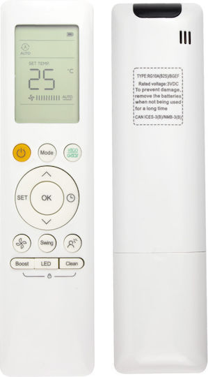 Midea RG10A(B2S)/BGEF Air Conditioner Remote Control